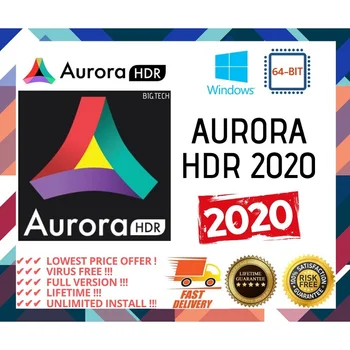 Aurora HDR 2019| Fuld version | 2019| Lifetime licens | Windows |